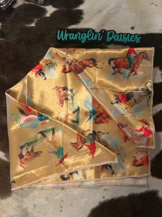 Vintage Cowgirl Yellow mini Wildrag