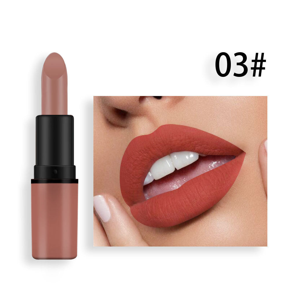Matte Lipstick Bean Paste Plum Color Sexy Red Nude Beige Brown Red Bullet Lipstick