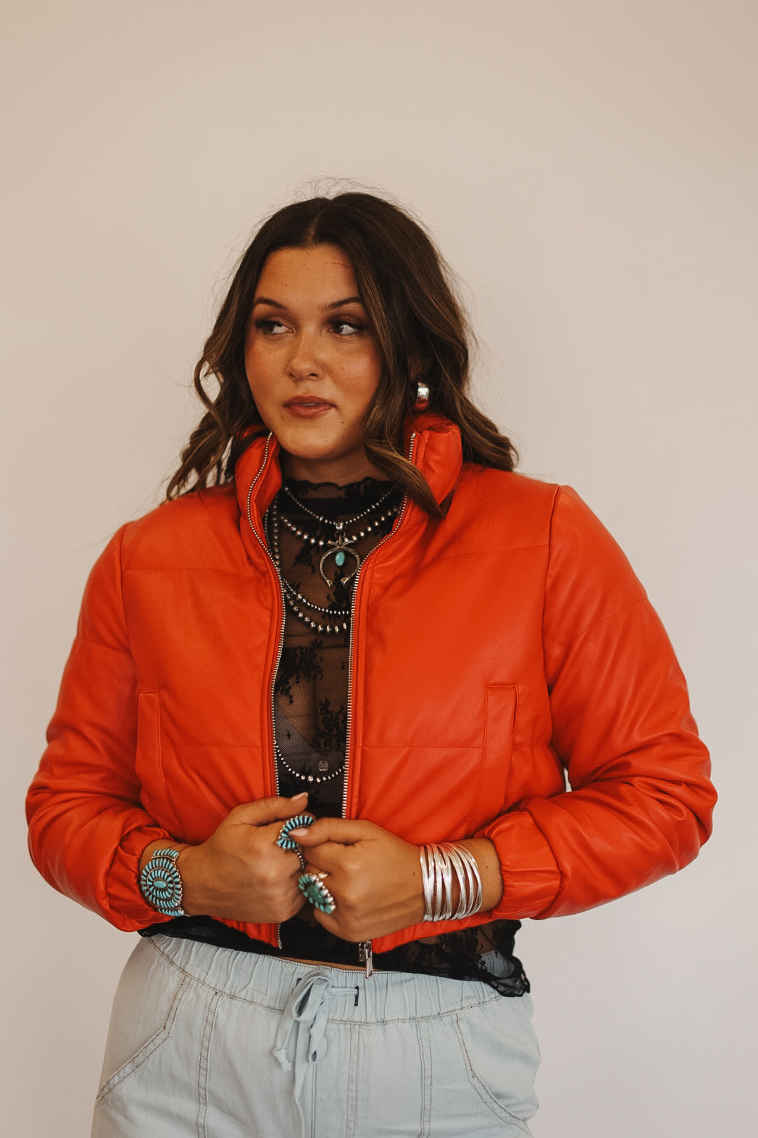 The Red Roan Puffer Jacket