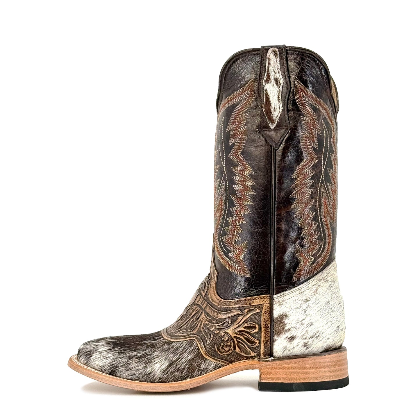 Men's Bulldog Hand Tooled  Boots - Cowhide