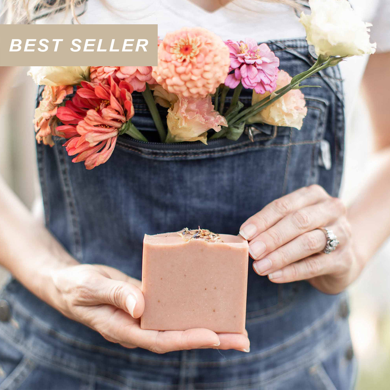 Wild Rose + Honey Handmade Tallow and Goat Milk Soap Bar