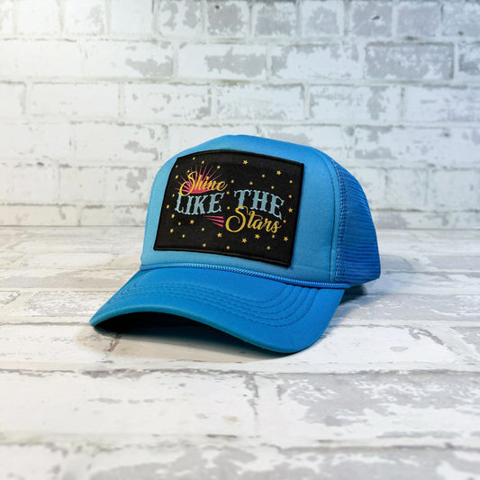 Shine Like The Stars Turquoise Trucker Hat