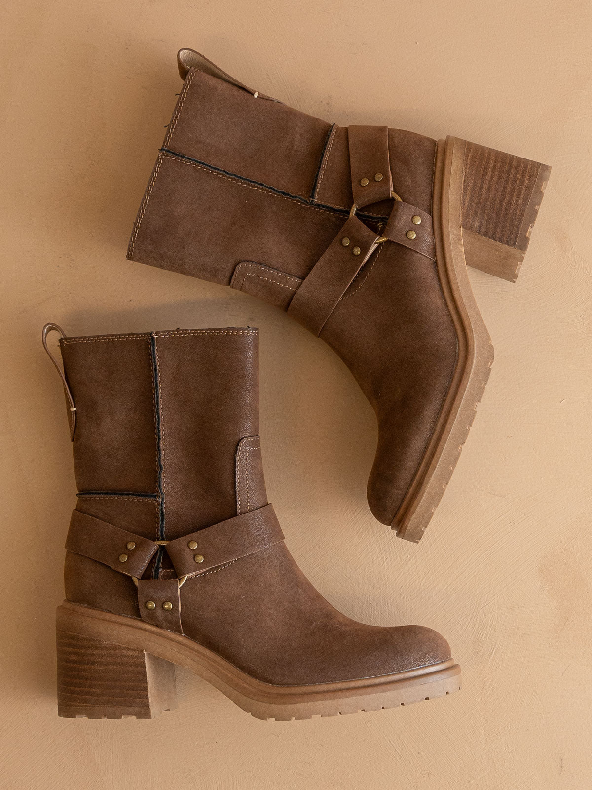 The Clyde | Coffee Moto Inspired Ankle Boot