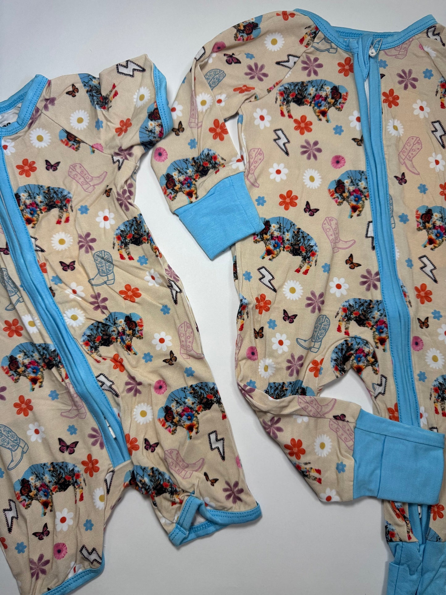 Wildflower Bison Bamboo Romper
