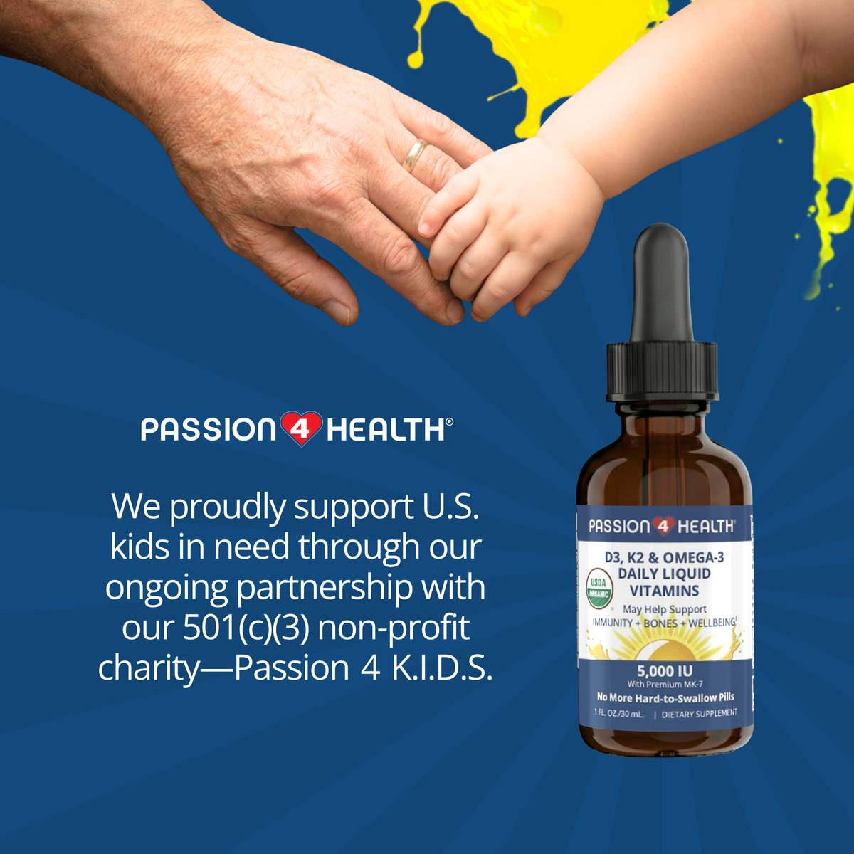 D3, K2 & Omega-3 Daily Liquid Vitamins
