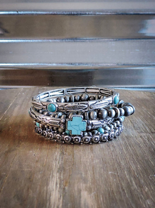 Sierra Stackable Fashion Stretch Bracelet