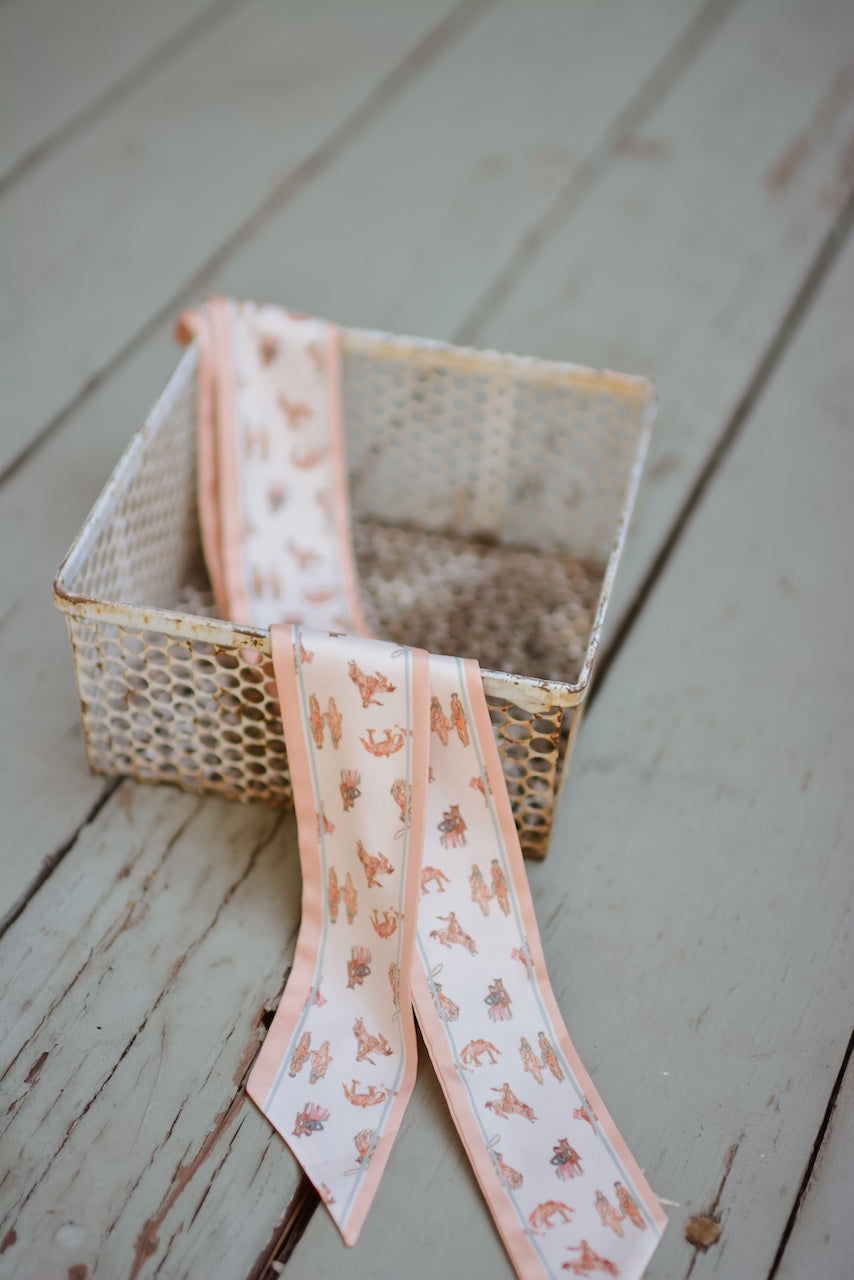 Saddle Club Silk Western Cowgirl Twilly Scarf V1 — Final Stock