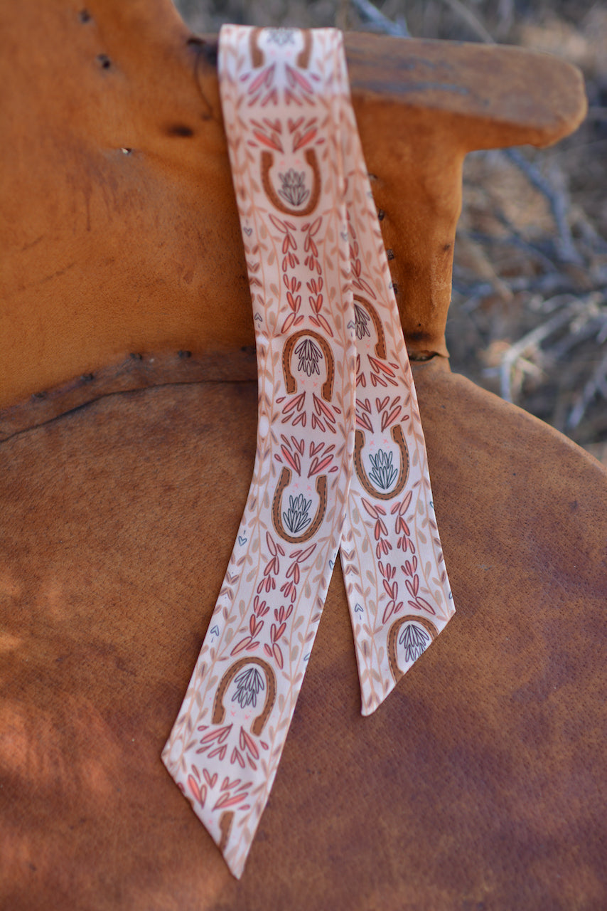 Western Harvest in Dusty Rose Twilly Cowgirl Scarf
