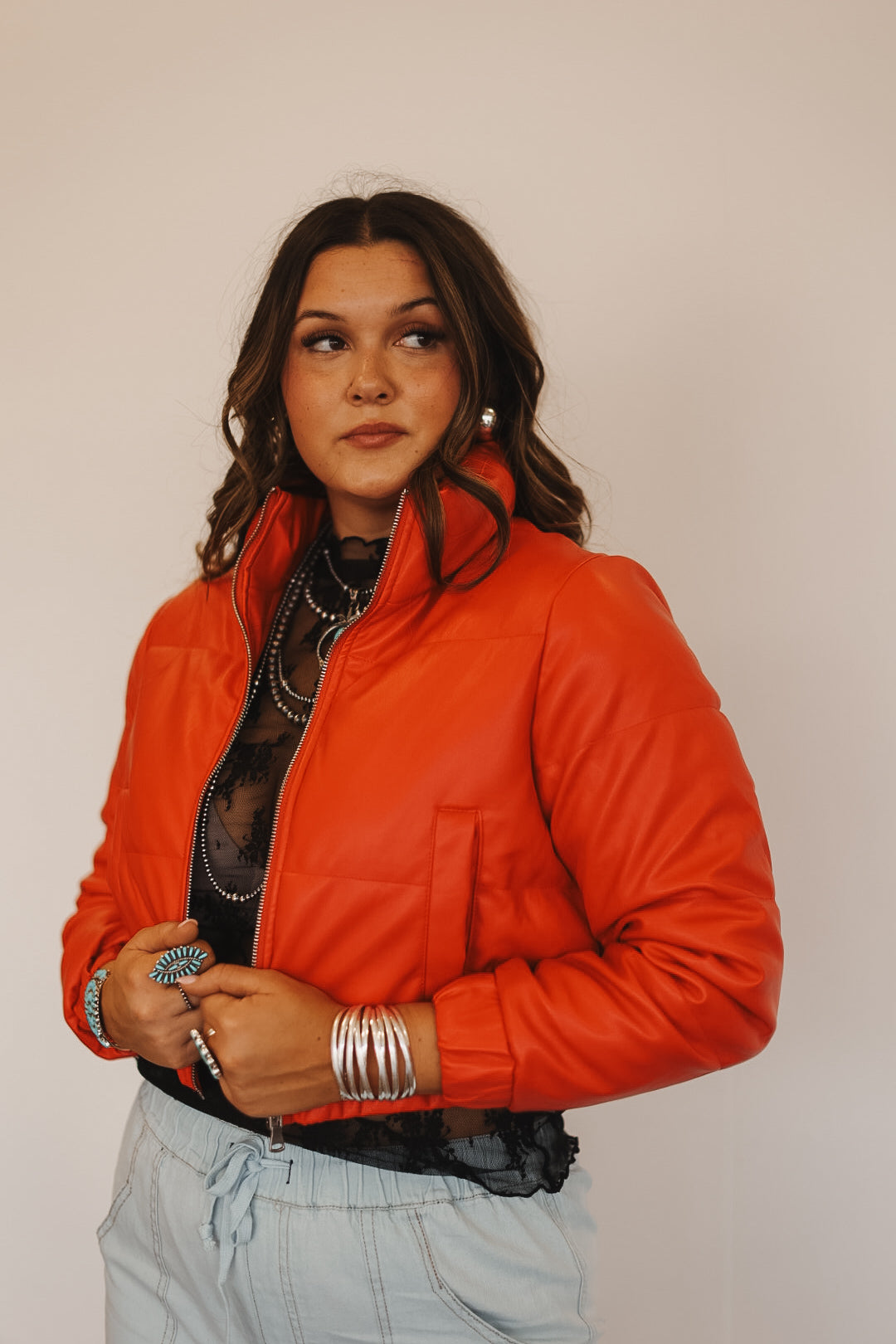 The Red Roan Puffer Jacket