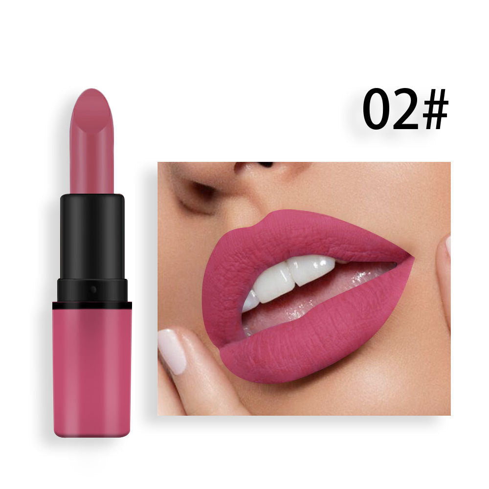 Matte Lipstick Bean Paste Plum Color Sexy Red Nude Beige Brown Red Bullet Lipstick