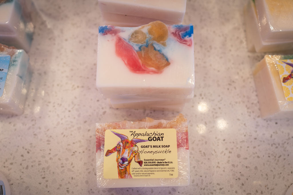 HONEYSUCKLE GOATS MILK SOAP SLICE 5 oz.