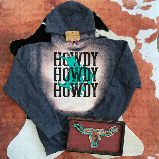 Howdy Bronc Western Hoodie