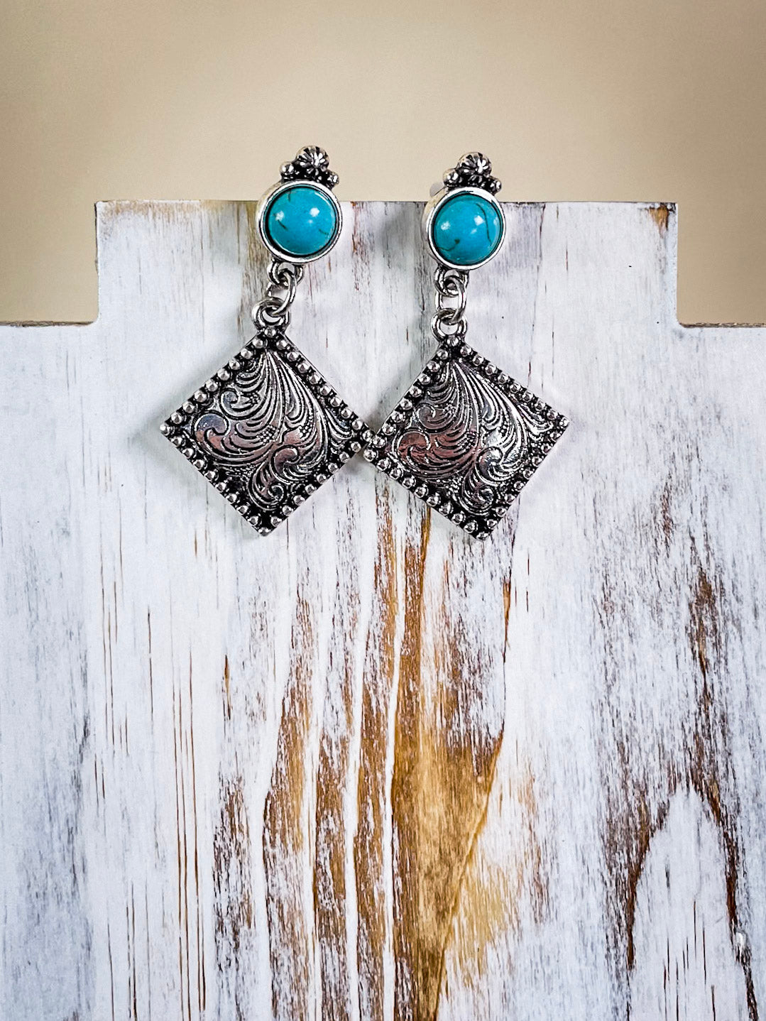Tyler Post Dangle Fashion Earrings - Silver