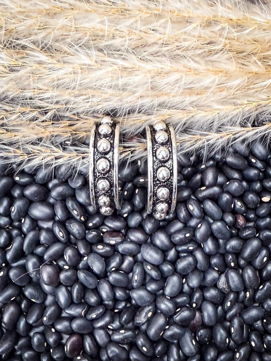 Waco Western Bubble Fashion Hoop Earrings