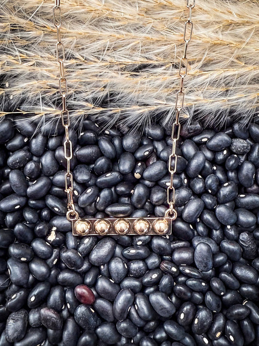 Galveston Western Bubble Bar Fashion Necklace