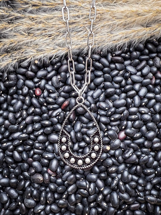 The Calico Chain – Teardrop Western Pendant Fashion Necklace