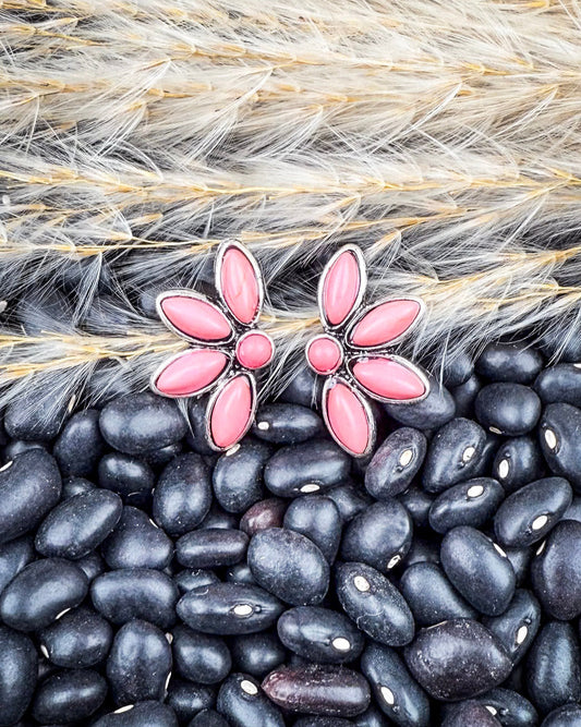 Brooks Stud Fashion Earrings - Pink