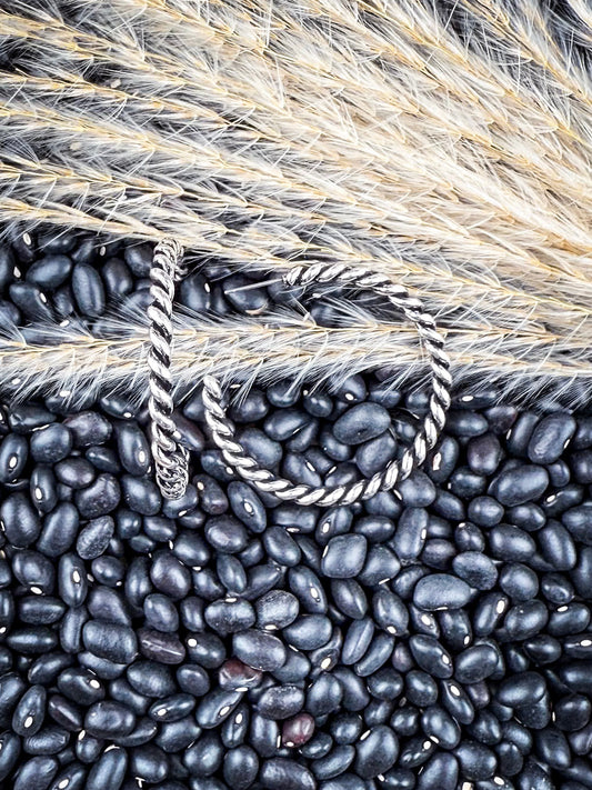 Silver Spin Fashion Hoop Earrings