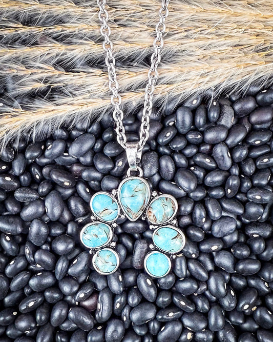 Rider Squash Blossom Chain Fashion Necklace