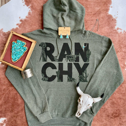 Ranchy Western Cowboy Hoodie