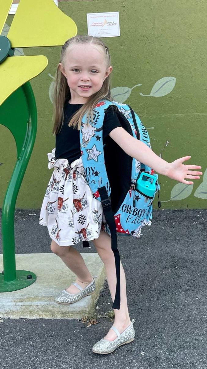 Girls' Longhorn Aztec Print Skirt: Western Rodeo Kid Style