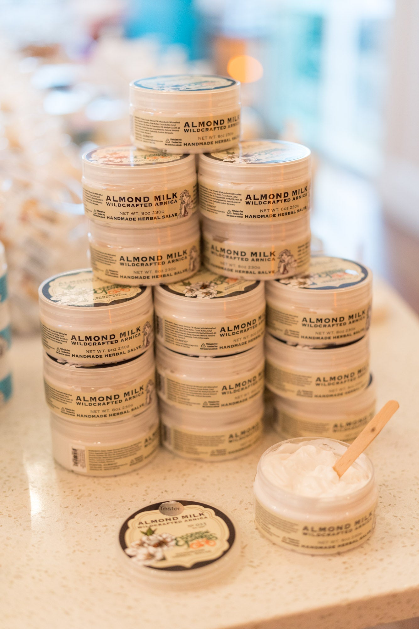 ALMOND ARNICA SALVE 8 oz. ~ ALMOND MILK