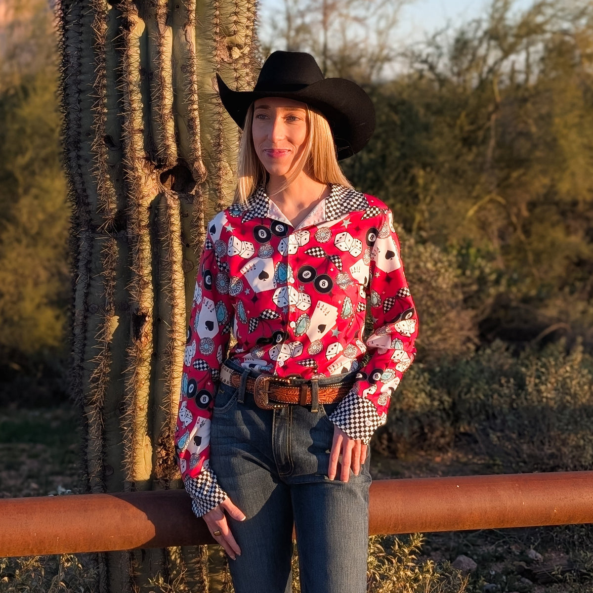 Rodeo Roulette Button Down