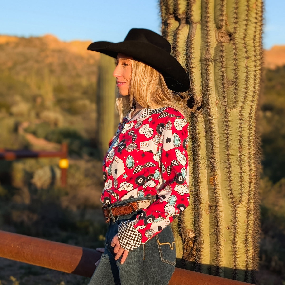Rodeo Roulette Button Down