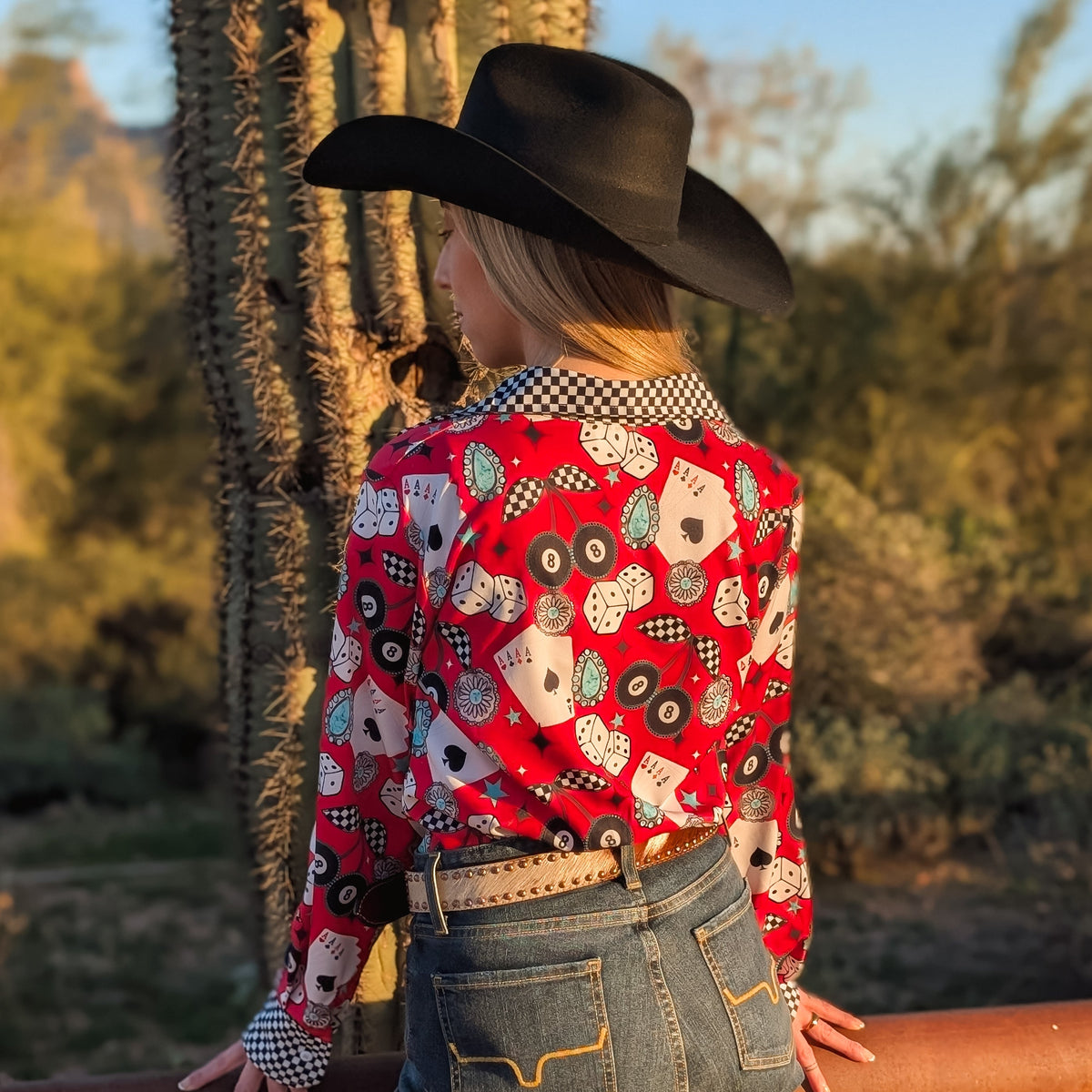 Rodeo Roulette Button Down