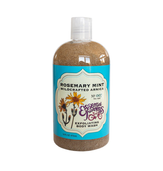 ROSEMARY MINT EXFOLIATING BODY WASH 16 oz. (with Arnica & Epsom Salt)