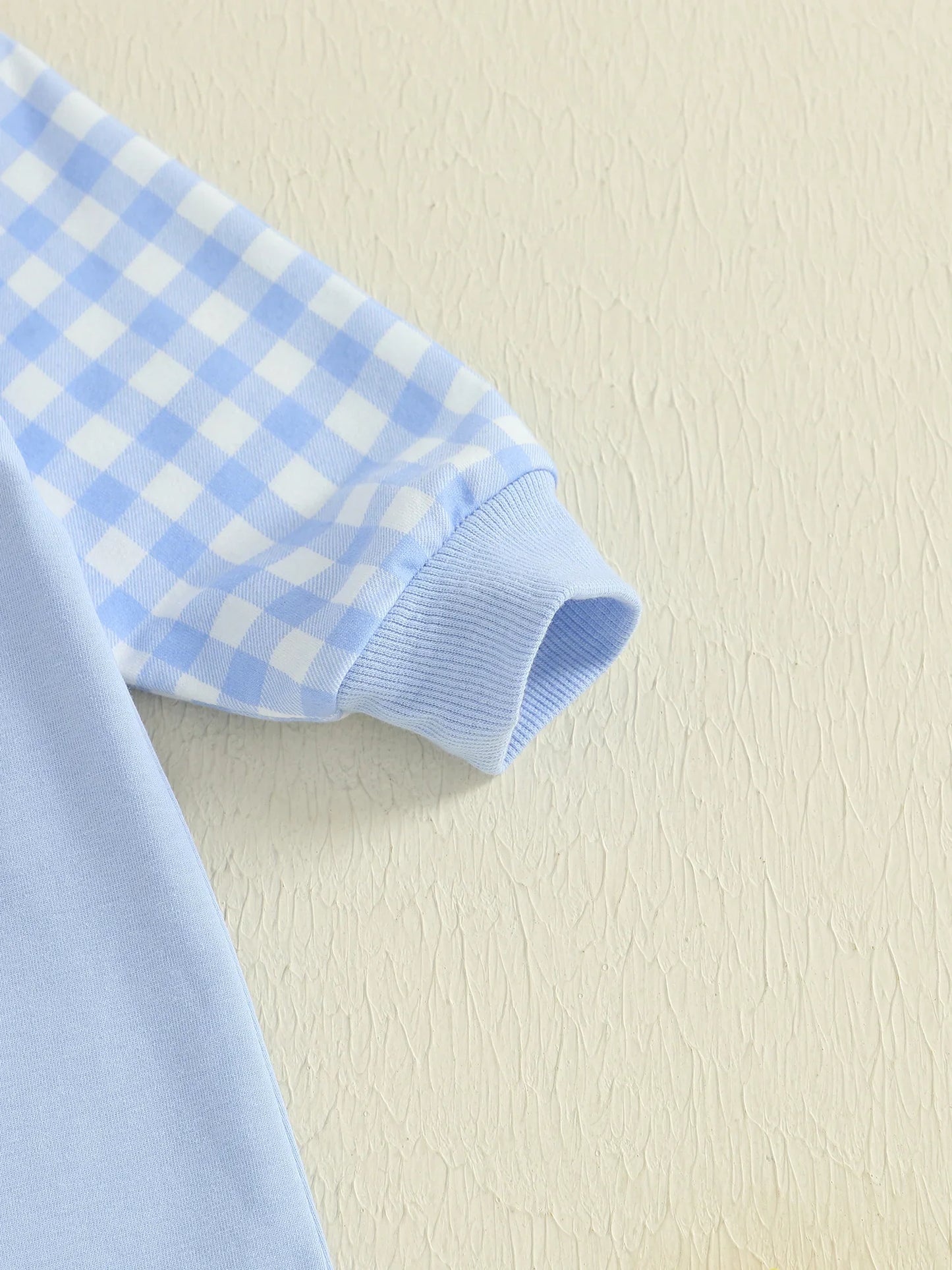 Baby Toddler Boy Lil Brother Fall Romper Plaid Print Letter Embroidery Long Sleeve Round Neck Full Length Jumpsuit