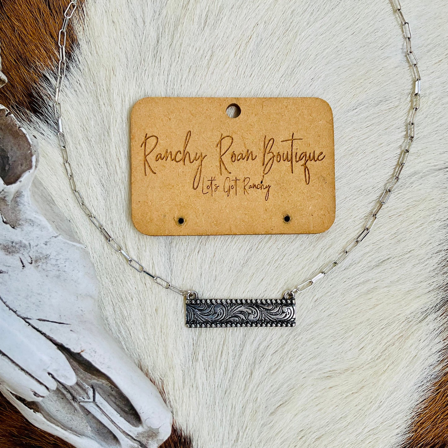 Western Danity Bar Necklace