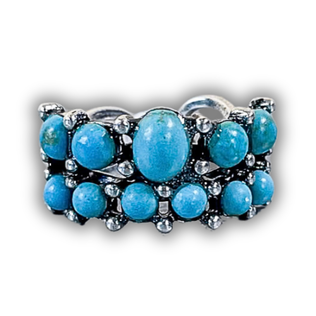 Canyon Cuff Adjustable Stone Fashion Ring