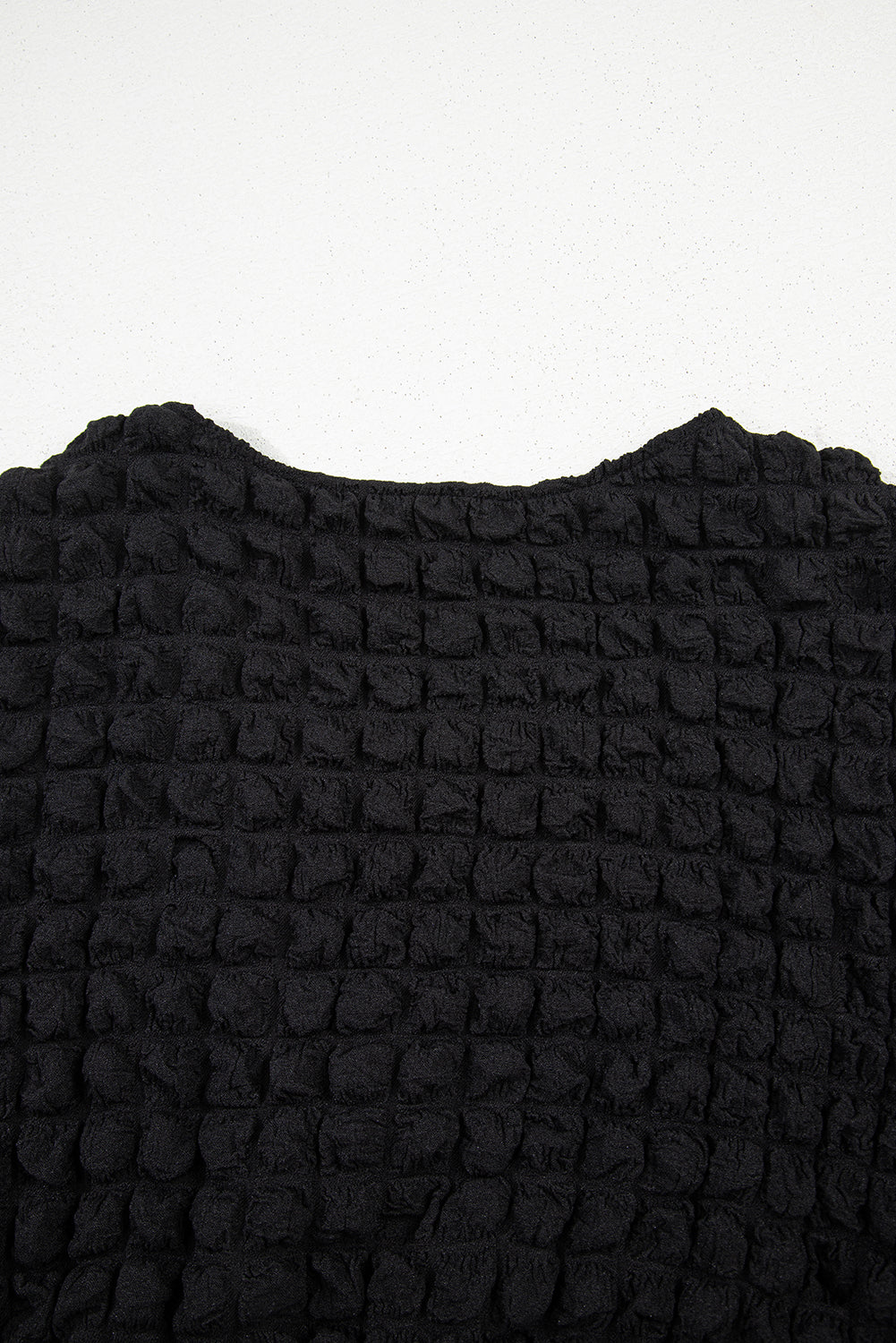 Black Plus Size Textured Tiered Short Sleeve Maxi Dress