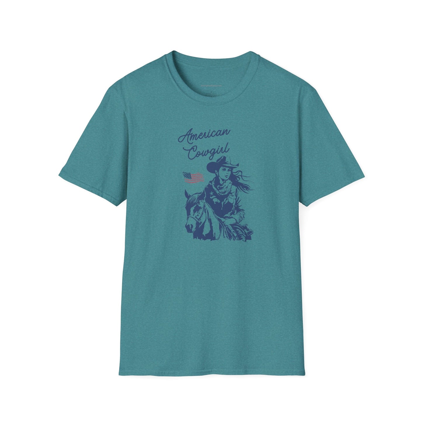 American Cowgirl, Western, Softstyle T - Shirt - SmorgeousByGina