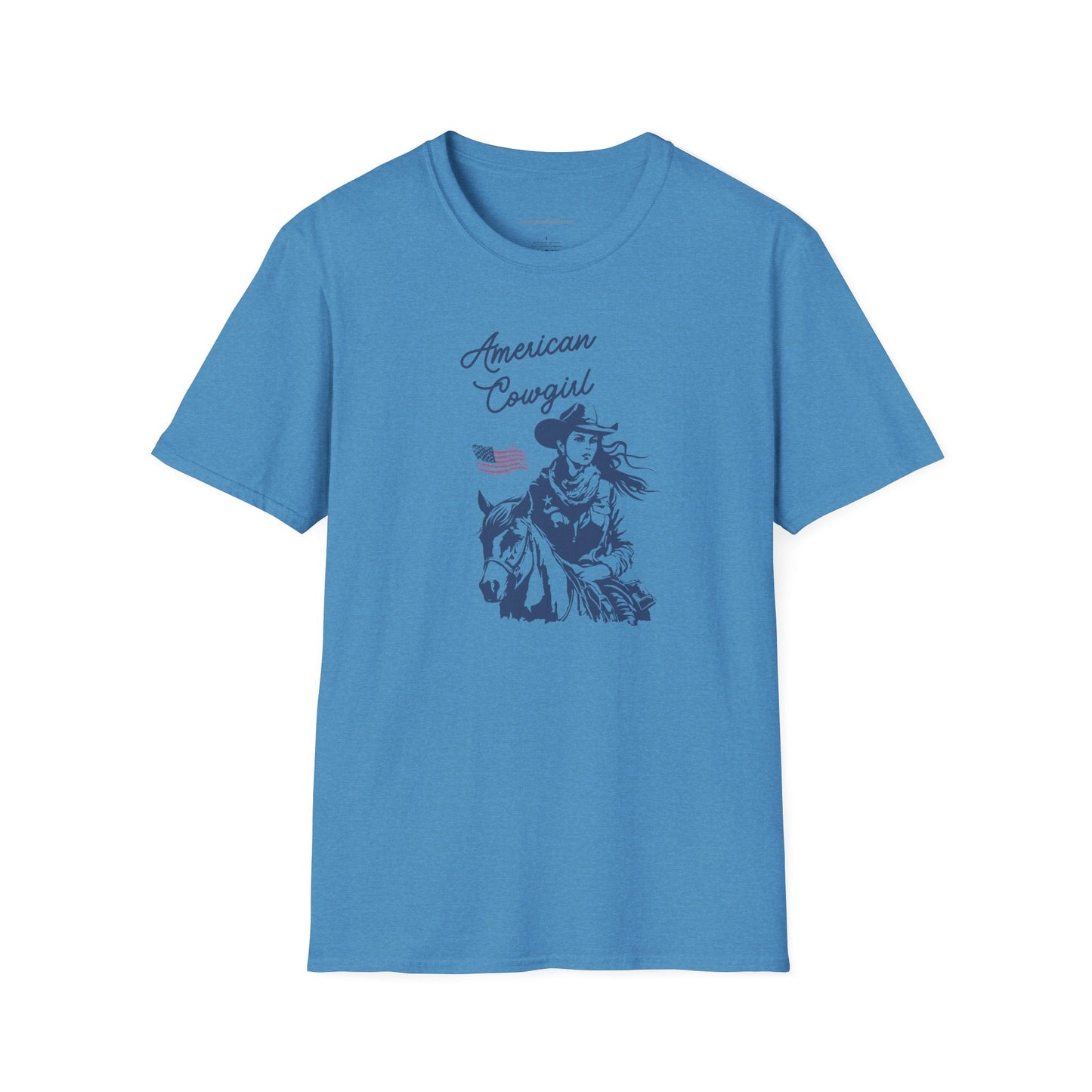 American Cowgirl, Western, Softstyle T - Shirt - SmorgeousByGina