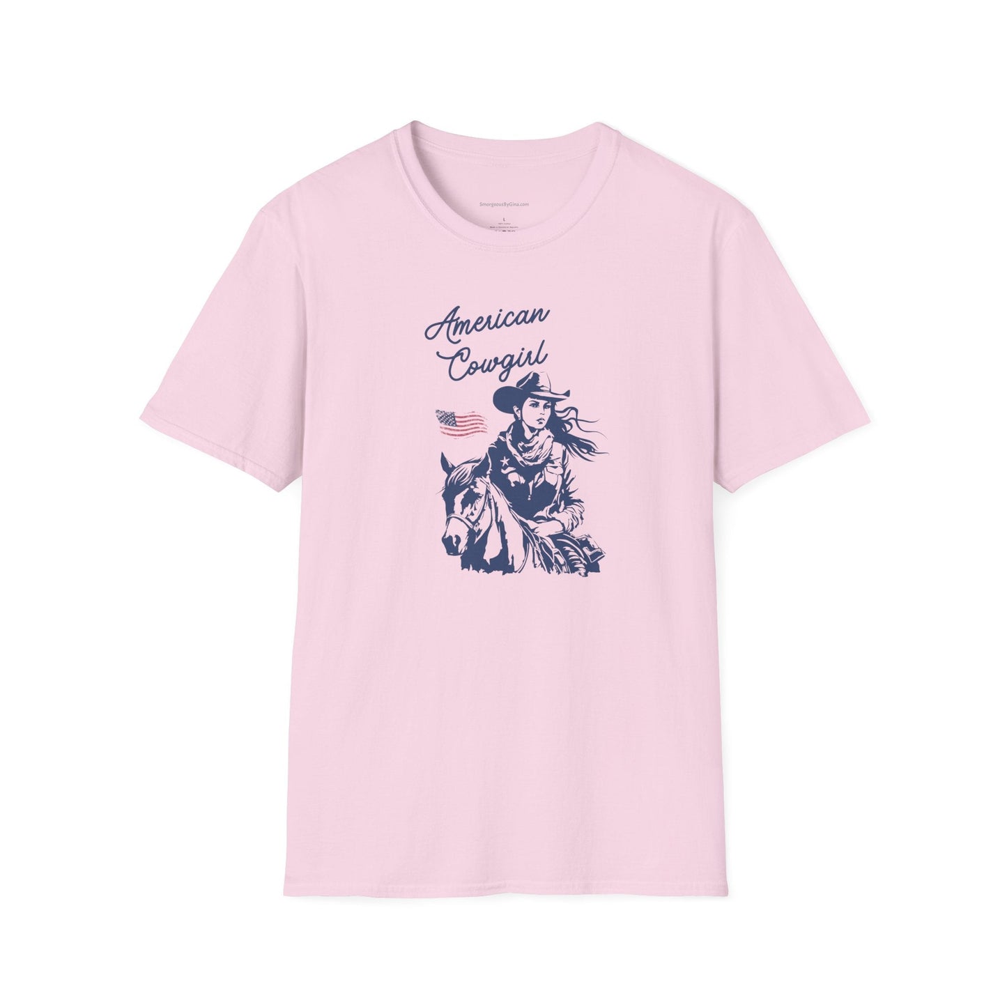 American Cowgirl, Western, Softstyle T - Shirt - SmorgeousByGina