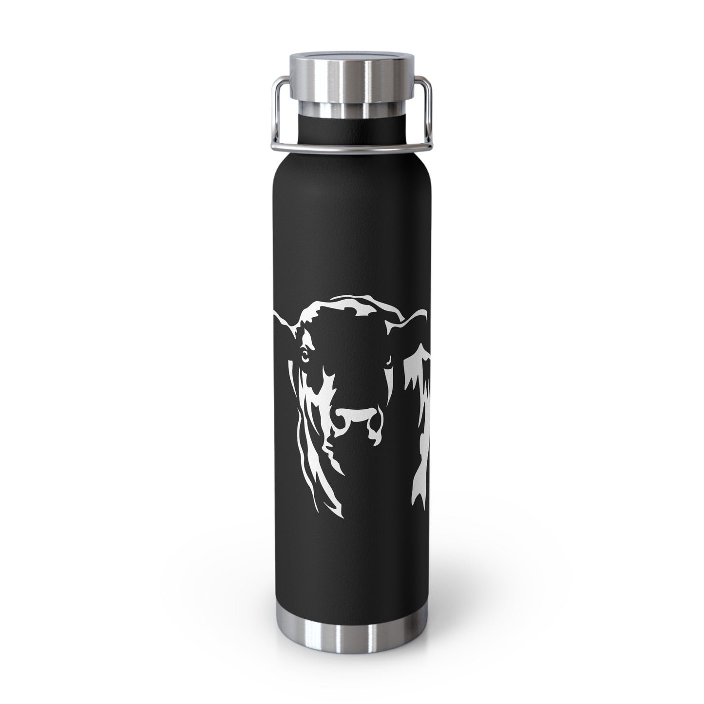Angus Bull, Eat Beef, Angus, Copper Vacuum Insulated Bottle, 22oz, Support Beef - SmorgeousByGina