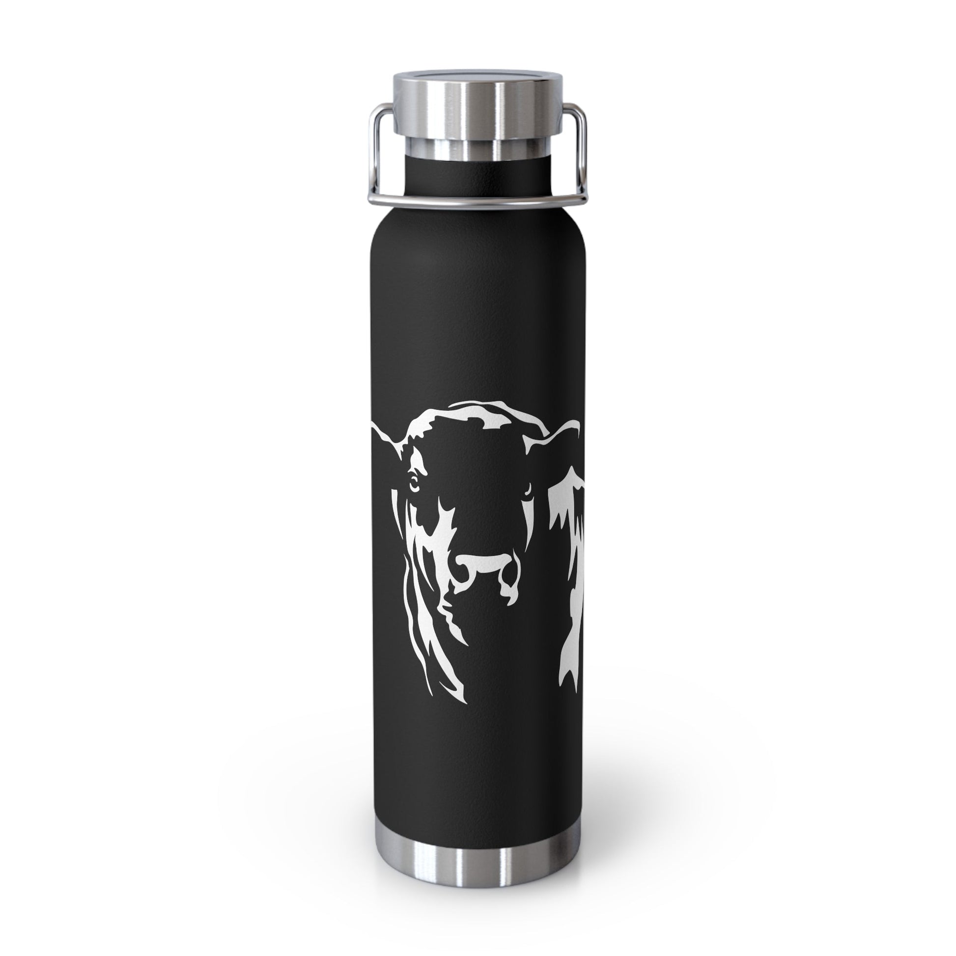 Angus Bull, Eat Beef, Angus, Copper Vacuum Insulated Bottle, 22oz, Support Beef - SmorgeousByGina