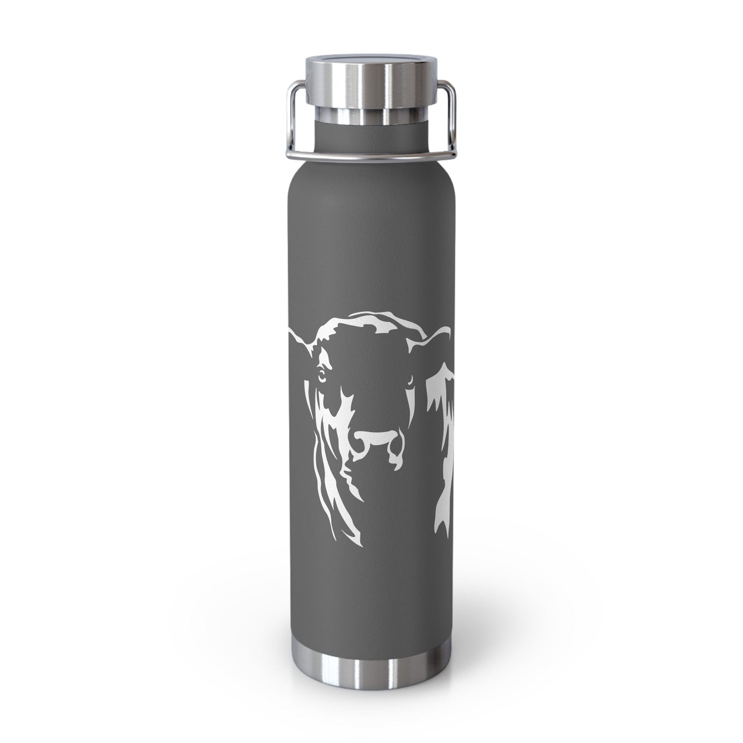 Angus Bull, Eat Beef, Angus, Copper Vacuum Insulated Bottle, 22oz, Support Beef - SmorgeousByGina