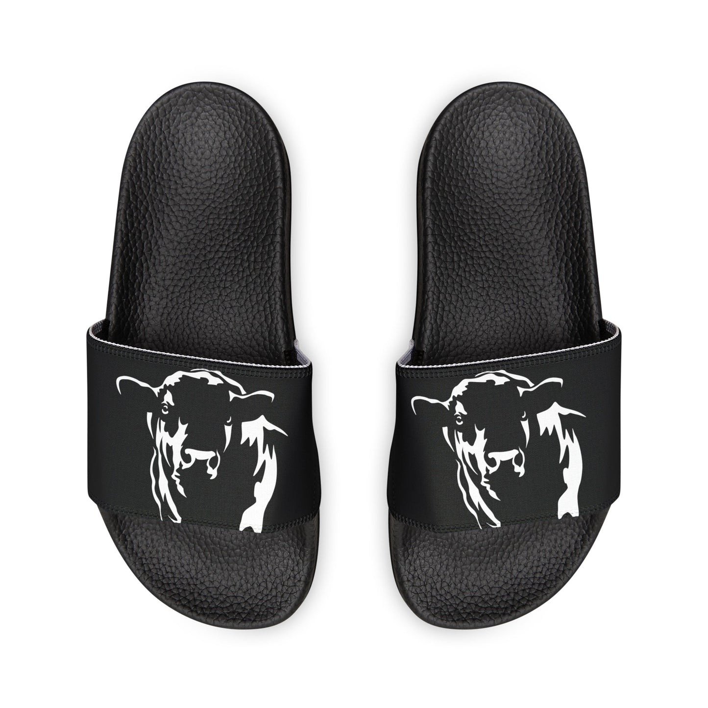 Angus Sandal, Angus Slides, Women's PU Slide Sandals, Eat Beef, Support Beef - SmorgeousByGina