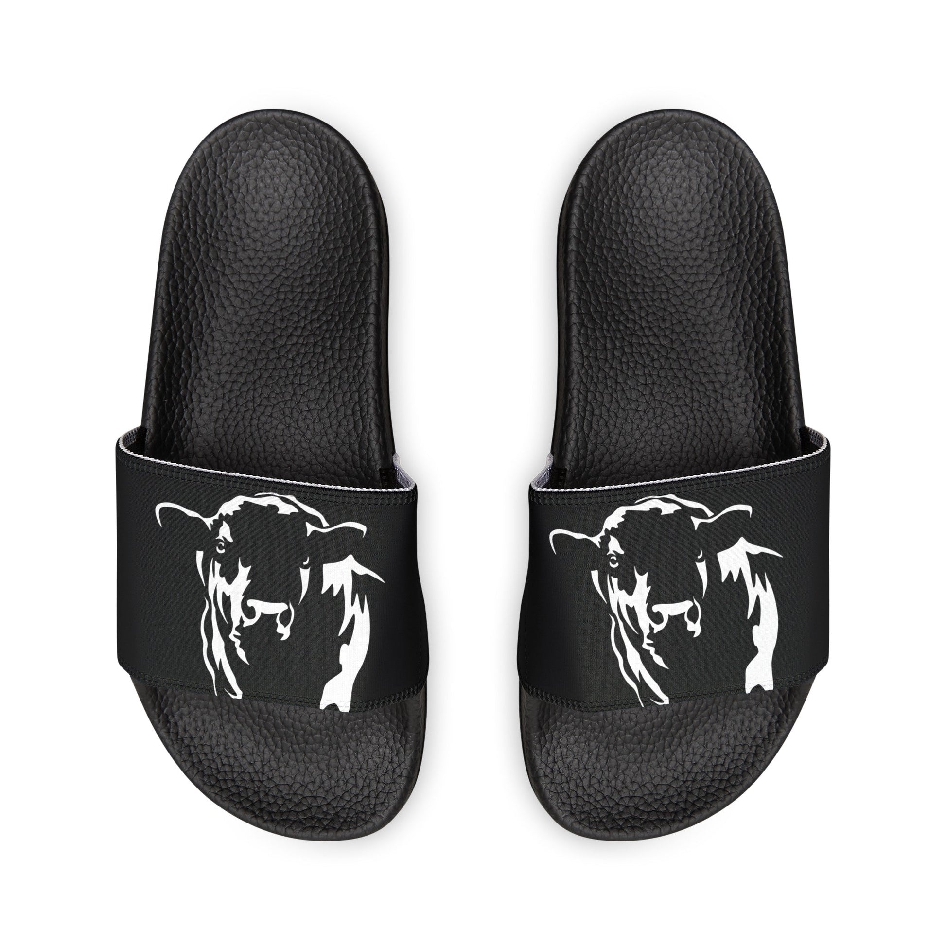 Angus Sandal, Angus Slides, Women's PU Slide Sandals, Eat Beef, Support Beef - SmorgeousByGina