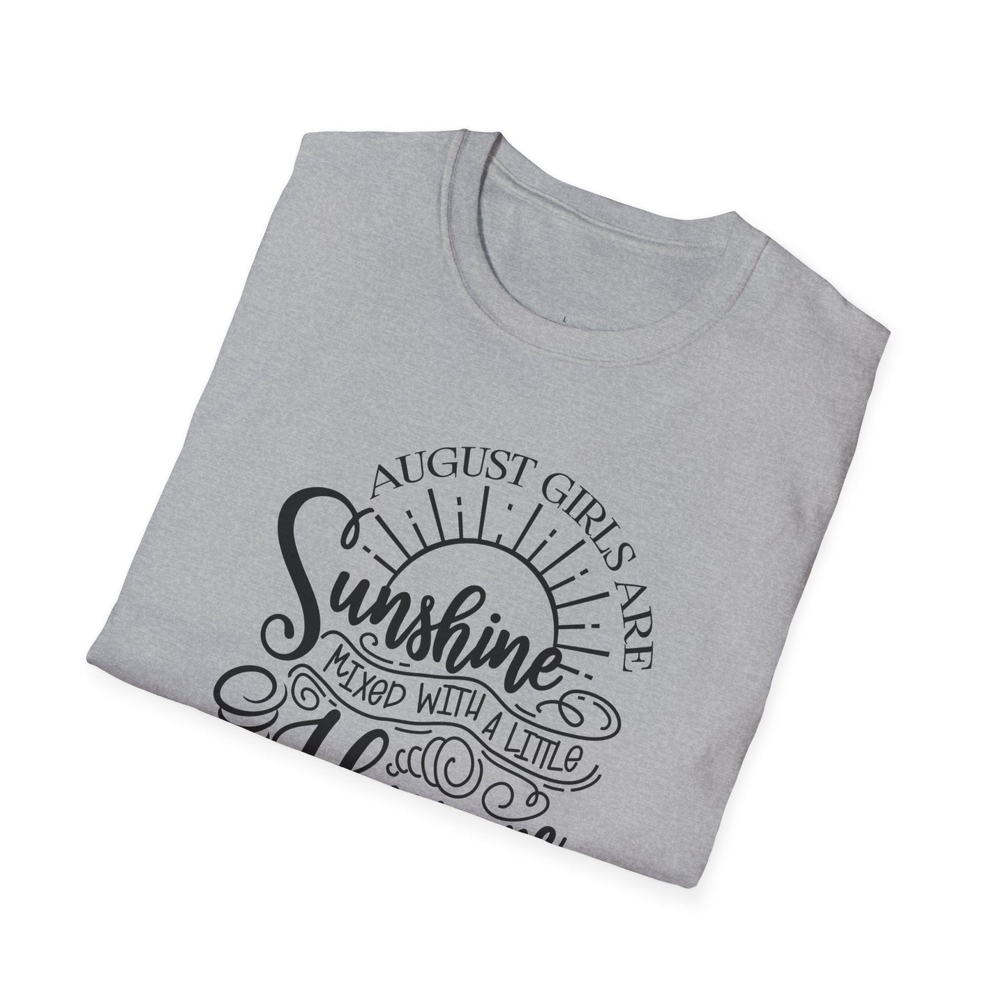 August Girls, Hurricane and Sunshine, August Birthday Tee, Softstyle T-Shirt, August Birthday Shirt - SmorgeousByGina