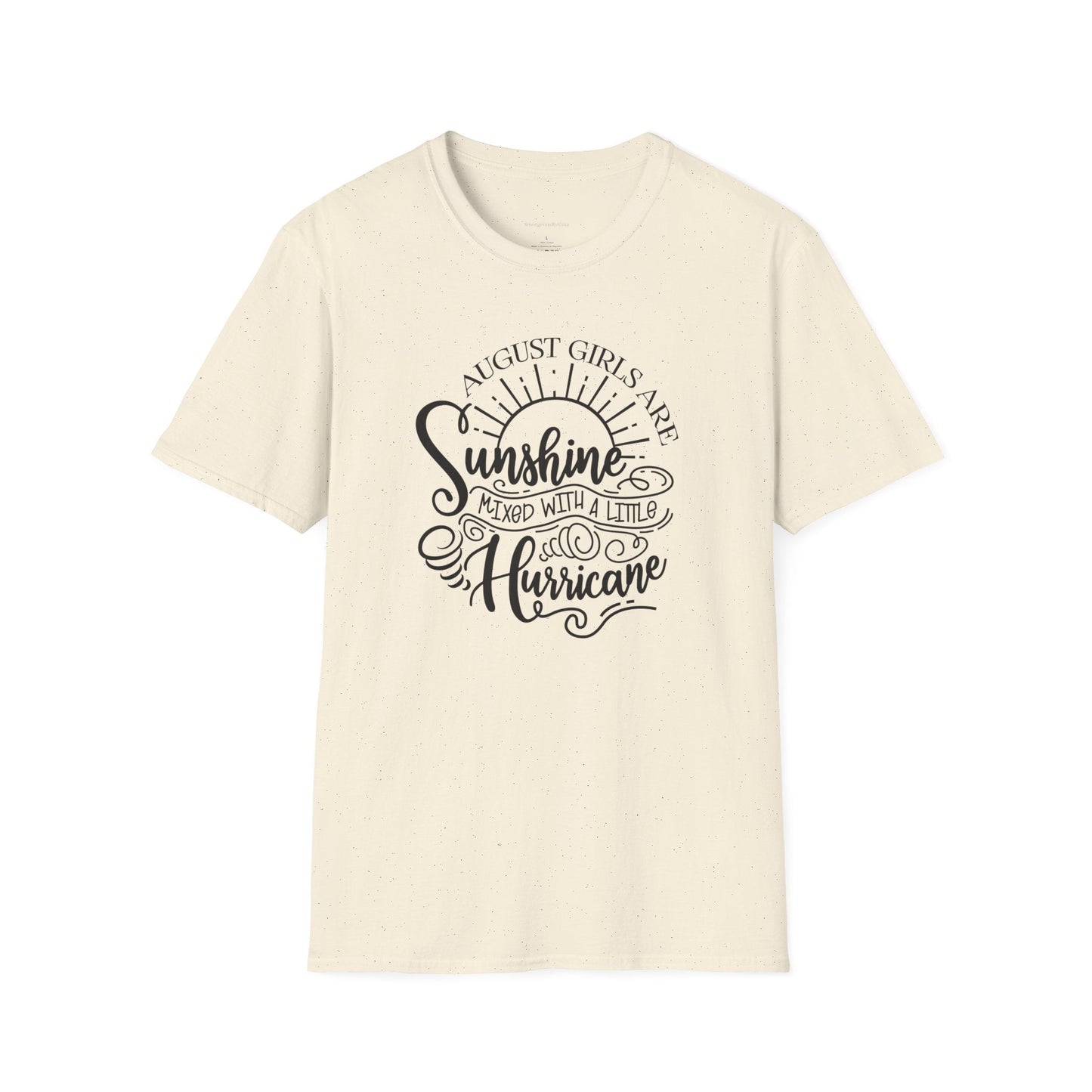 August Girls, Hurricane and Sunshine, August Birthday Tee, Softstyle T-Shirt, August Birthday Shirt - SmorgeousByGina
