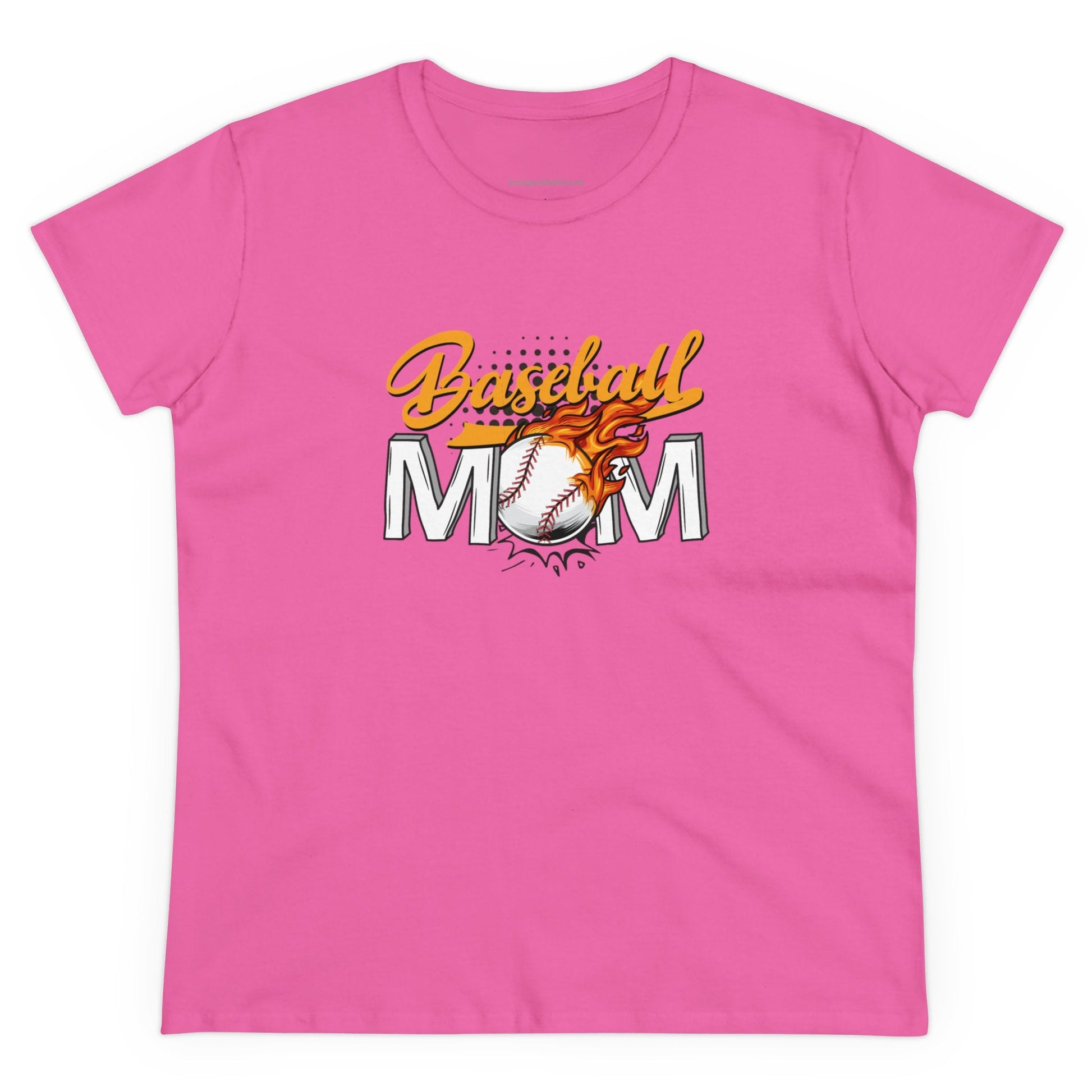 Baseball Mom Shirt, Women's Midweight Cotton Tee - SmorgeousByGina