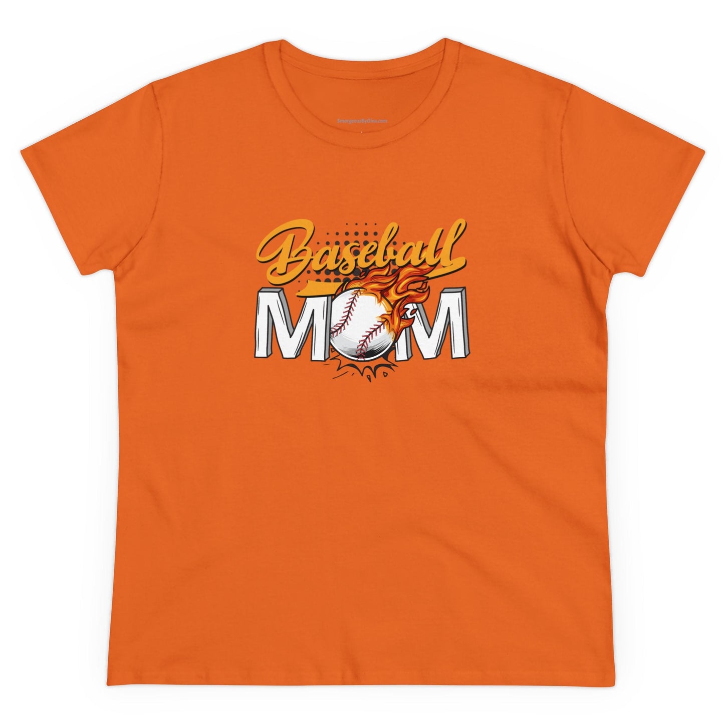 Baseball Mom Shirt, Women's Midweight Cotton Tee - SmorgeousByGina