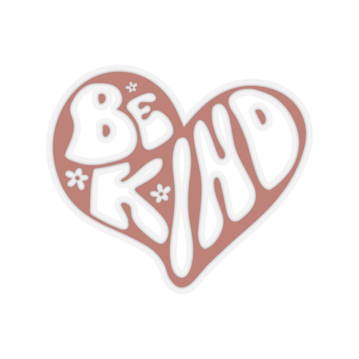 Be Kind, Heart, Kiss-Cut Stickers - SmorgeousByGina