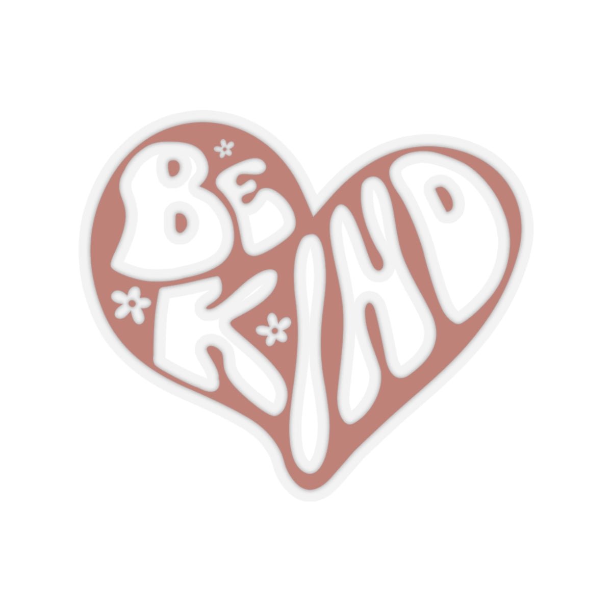 Be Kind, Heart, Kiss-Cut Stickers - SmorgeousByGina