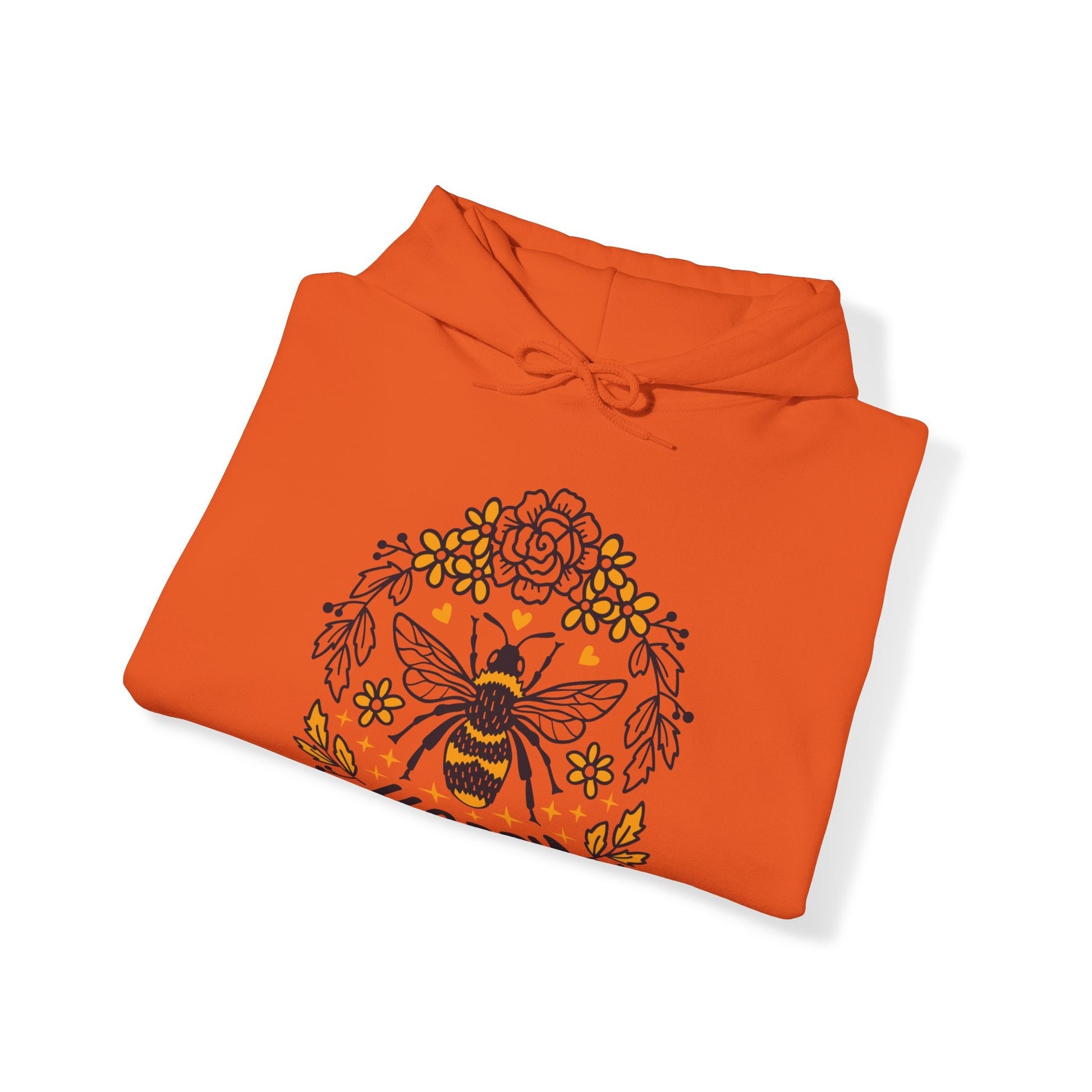 Bee Happy, Heavy Blend™ Hooded Sweatshirt - SmorgeousByGina