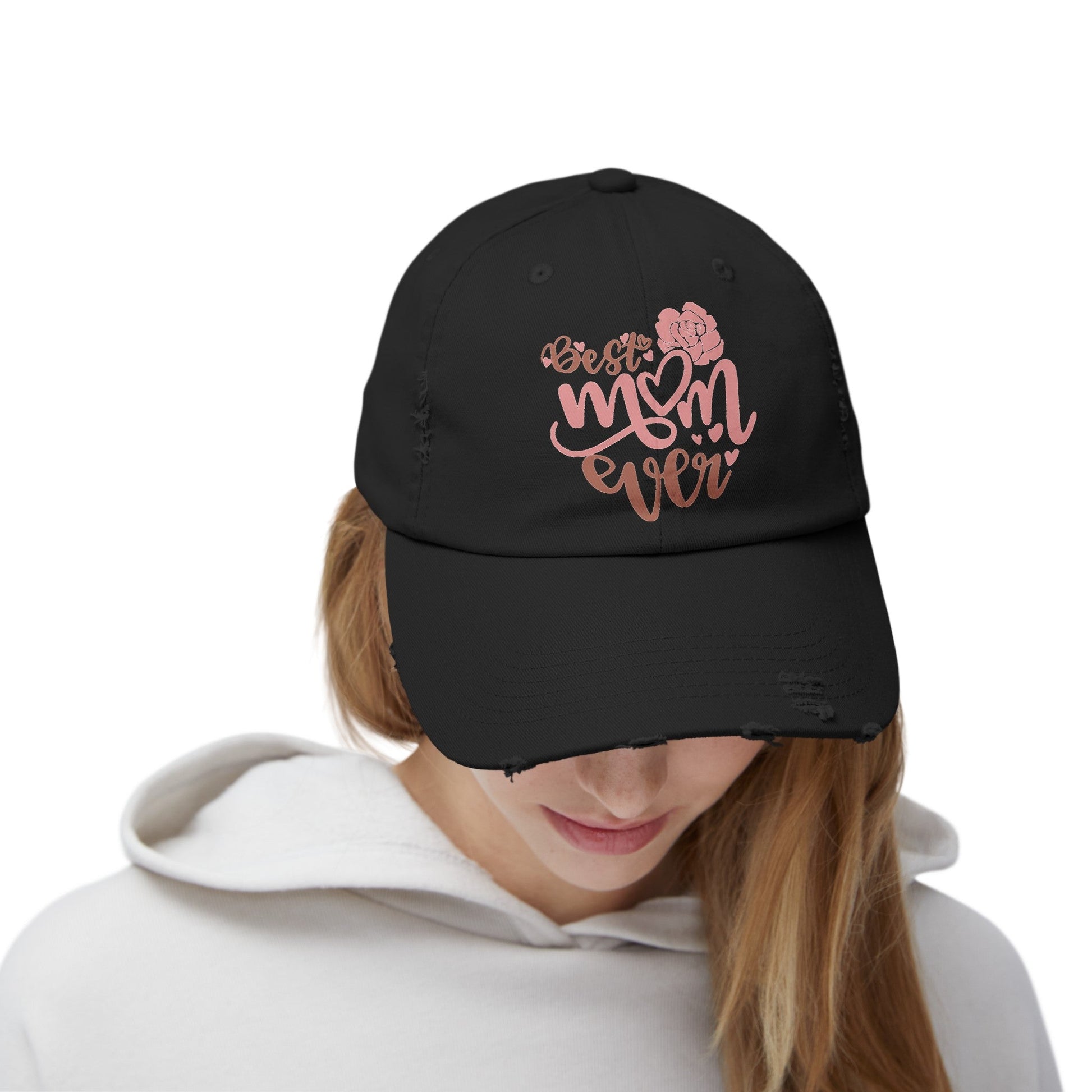 Best Mom Ever, Mom, Mom Hat, Distressed Cap - SmorgeousByGina